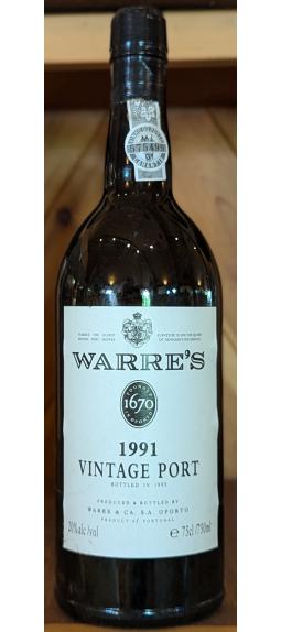 Warre's 1991 Vintage Port Warre's 1991 Vintage Port