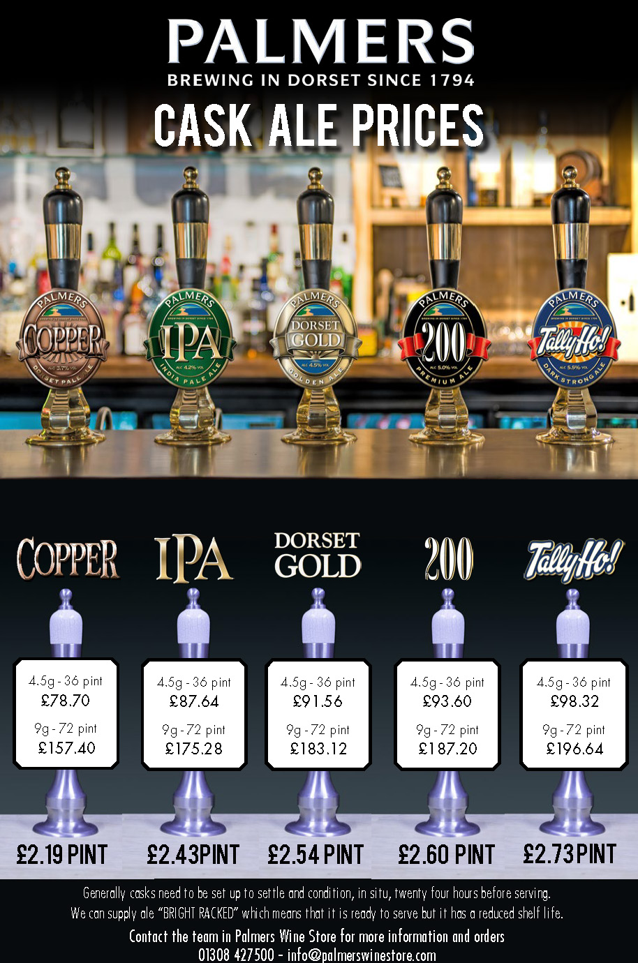 Cask ale prices